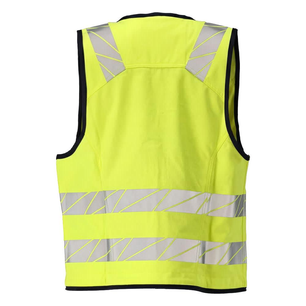 Gilet à outils Gilet à outils Multisafe, haute visibilité jaune/noir-bleu