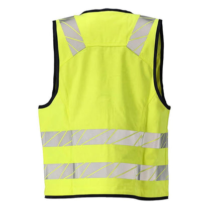 Gilet à outils Gilet à outils Multisafe, haute visibilité jaune/noir-bleu