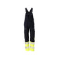 Salopette, poches genoux, empiècements stretch Salopette Multisafe, noir bleu/jaune haute visibilité