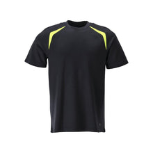 T-shirt coupe moderne T-shirt Multisafe, noir bleu/jaune haute visibilité