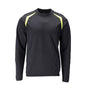 Sweat-shirt Modern Fit Sweat-shirt Multisafe, noir bleu/jaune haute visibilité