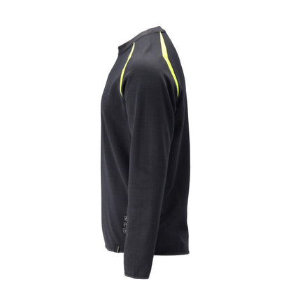 Sweat-shirt Modern Fit Sweat-shirt Multisafe, noir bleu/jaune haute visibilité