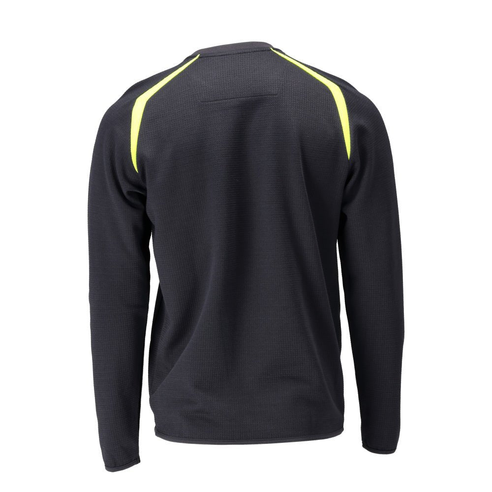 Sweat-shirt Modern Fit Sweat-shirt Multisafe, noir bleu/jaune haute visibilité
