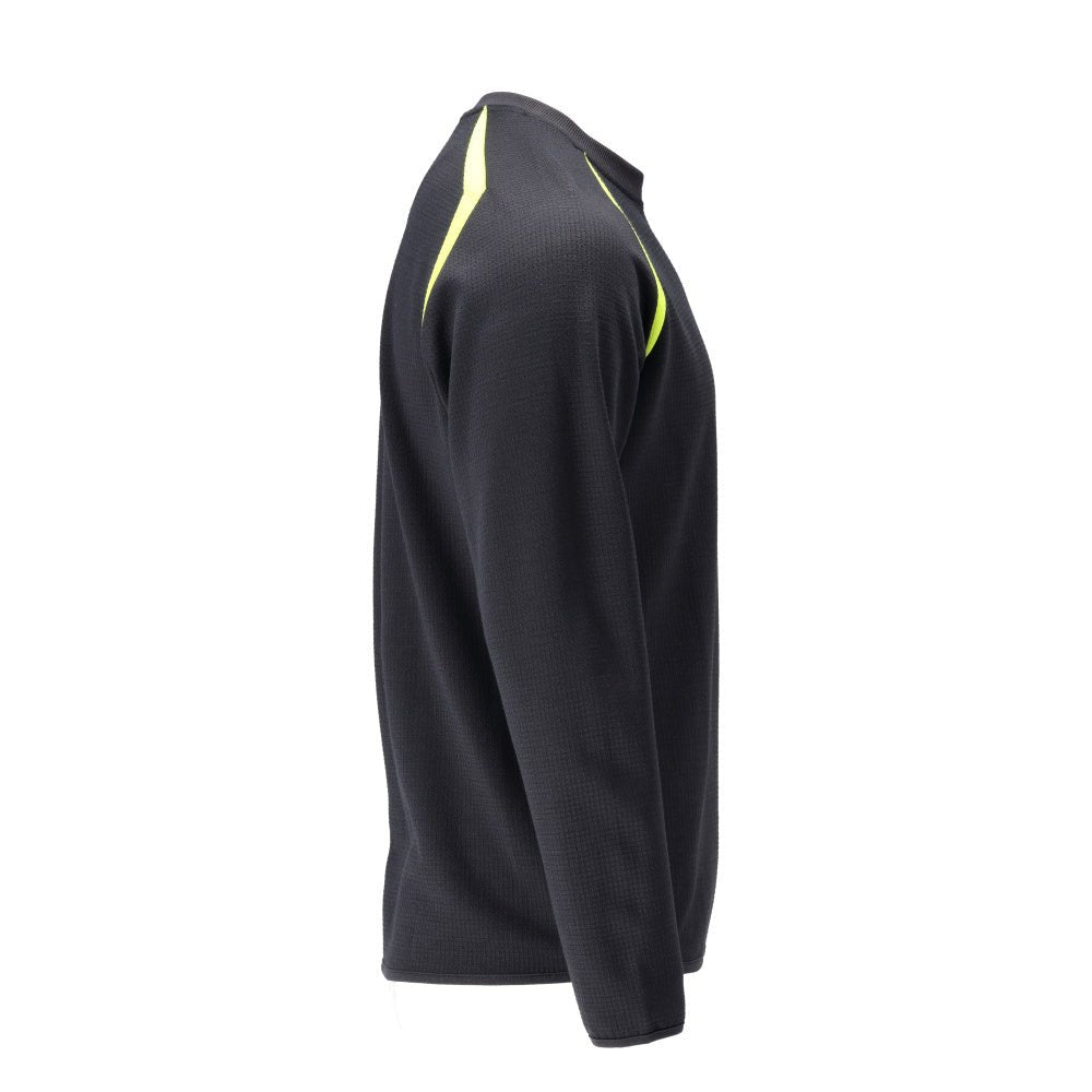 Sweat-shirt Modern Fit Sweat-shirt Multisafe, noir bleu/jaune haute visibilité