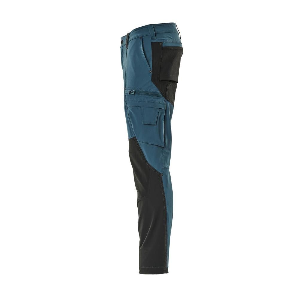 Pantalon fonctionnel, pantalon ULTIMATE STRETCH, pétrole foncé/noir