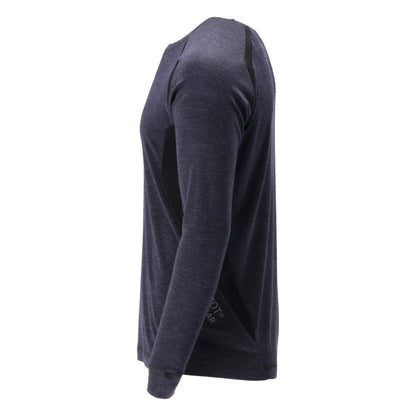 Maillot de corps fonctionnel, maillot de corps en laine Multisafe, noir-bleu