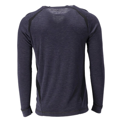 Maillot de corps fonctionnel, maillot de corps en laine Multisafe, noir-bleu