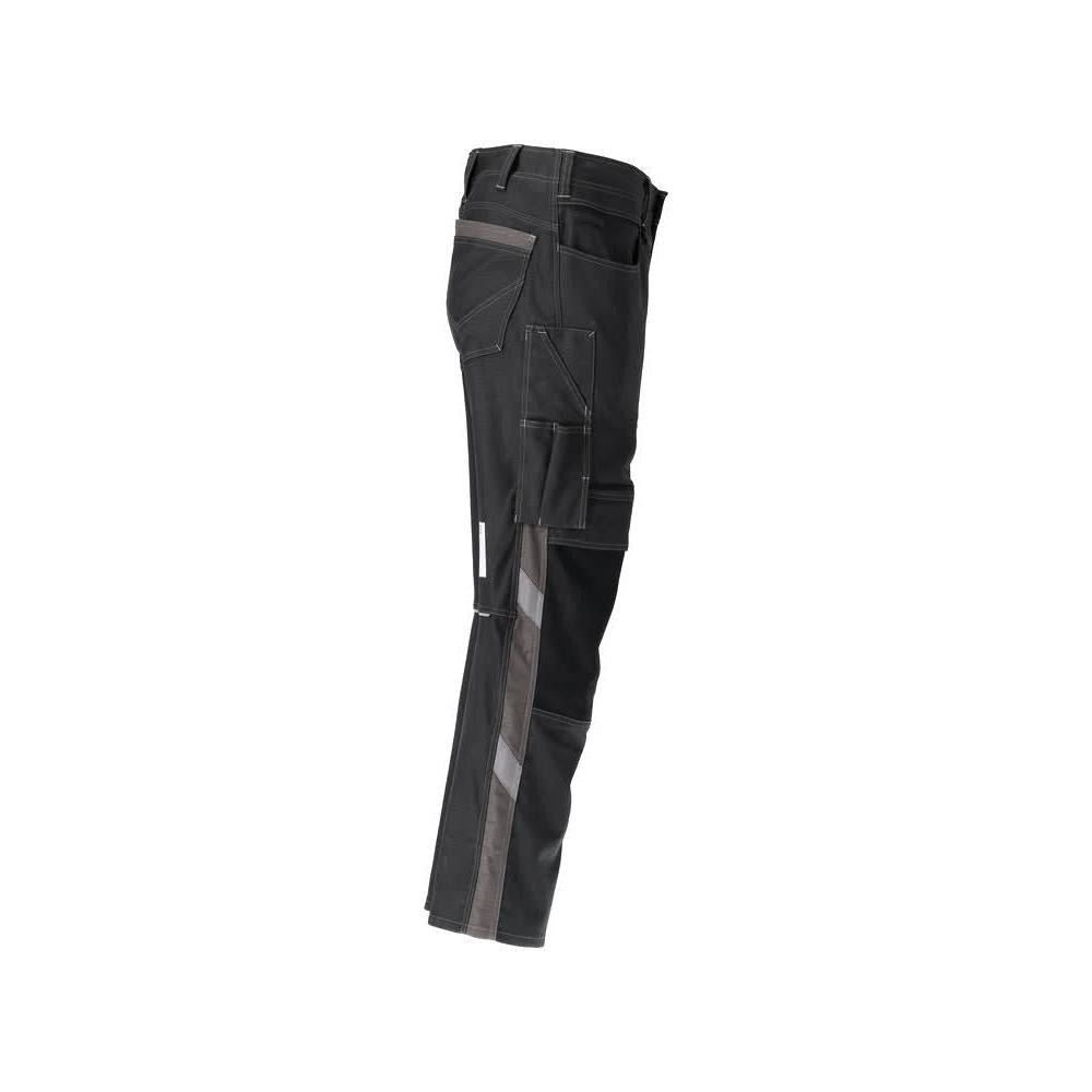 Pantalon avec poches genoux, pantalon coton+