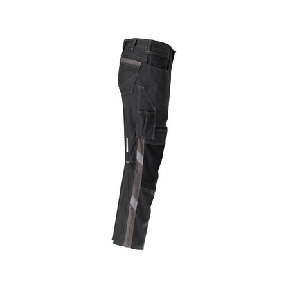 Pantalon avec poches genoux, pantalon coton+