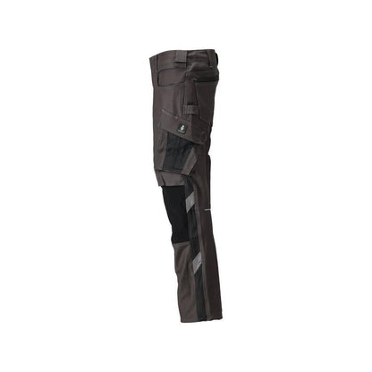 Pantalon avec poches genoux, pantalon coton+