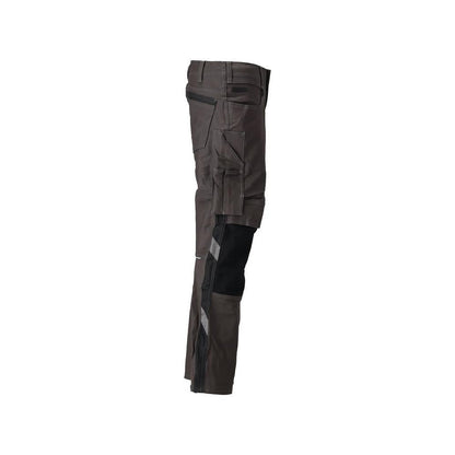 Pantalon avec poches genoux, pantalon coton+