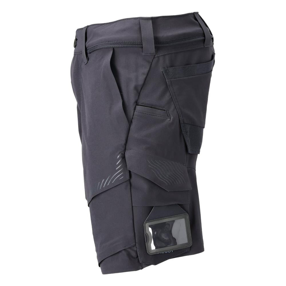 Short, stretch, short léger, bleu noir