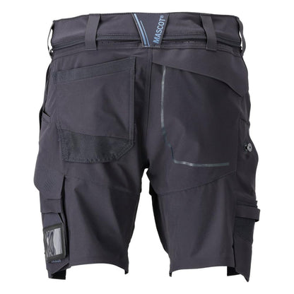 Short, stretch, short léger, bleu noir