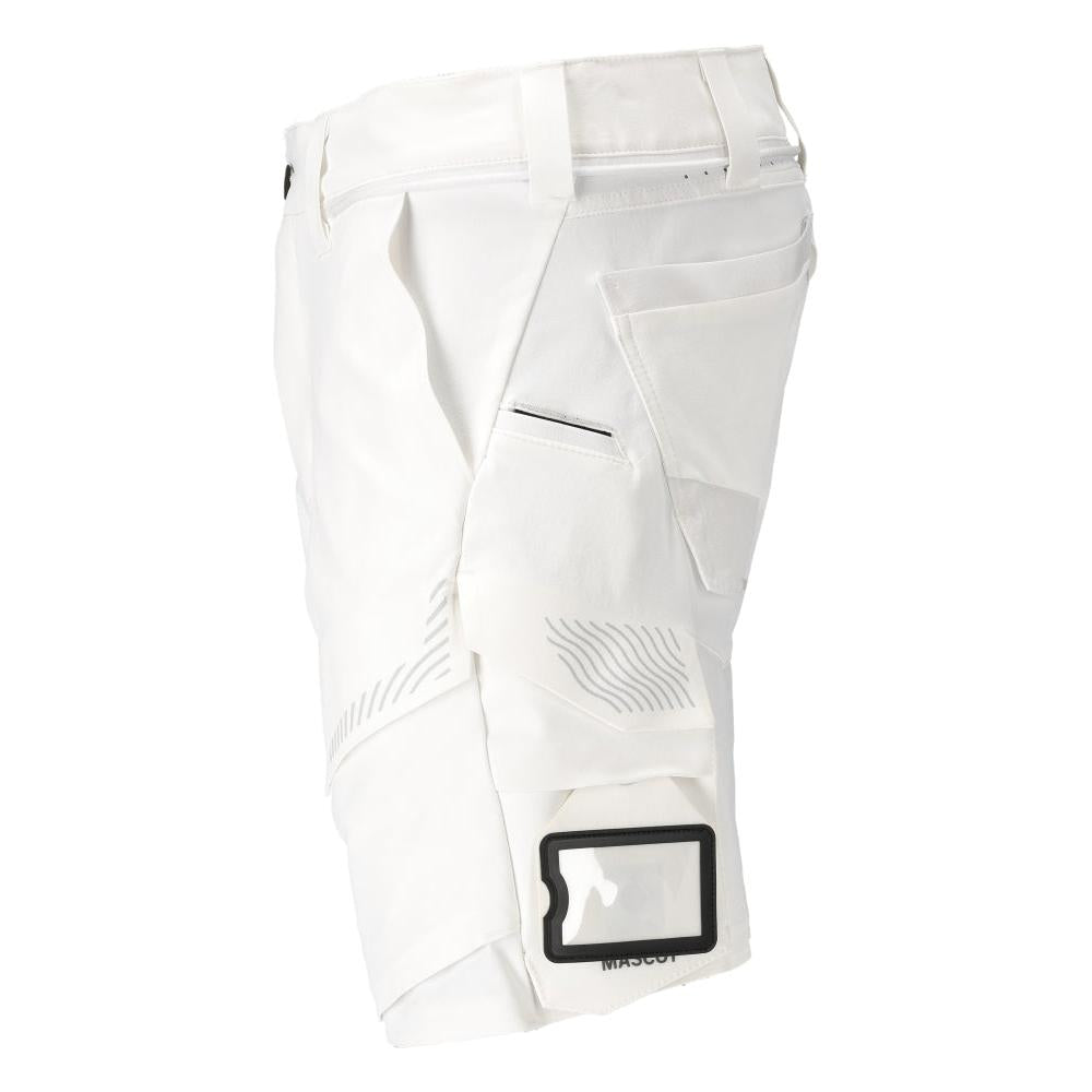 Short, stretch, short léger, blanc