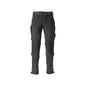Pantalon, poches genoux, résistant, pantalon stretch, noir