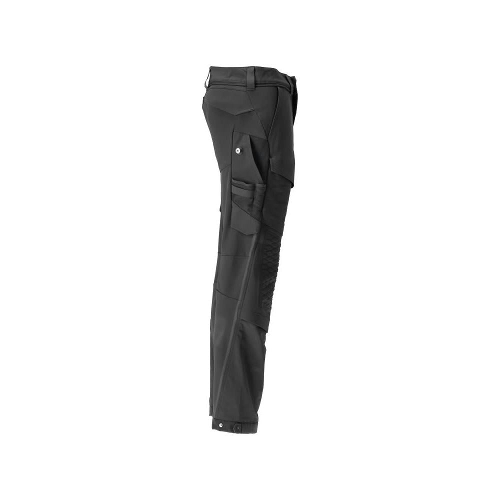 Pantalon, poches genoux, résistant, pantalon stretch, noir