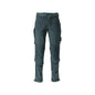 Pantalon, poches genoux, résistant, pantalon stretch, vert forêt