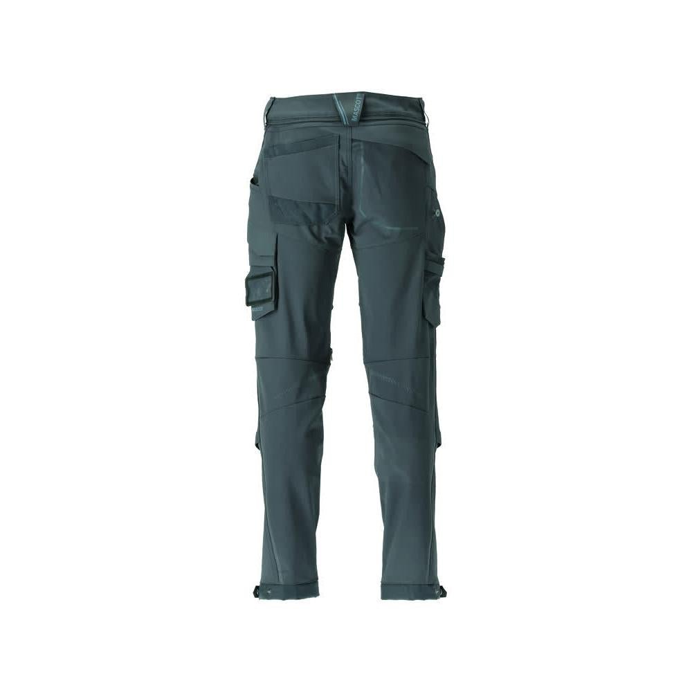 Pantalon, poches genoux, résistant, pantalon stretch, vert forêt