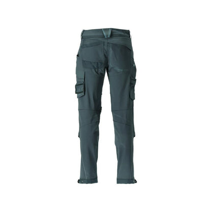 Pantalon, poches genoux, résistant, pantalon stretch, vert forêt