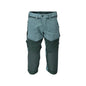 Pantalon trois-quarts, poches genoux, pantalon trois-quarts extensible, vert forêt clair/vert forêt