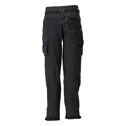 Pantalon avec poches genoux, pantalon femme, noir