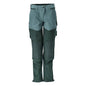 Pantalon avec poches genoux, pantalon pour femme, vert forêt clair/vert forêt