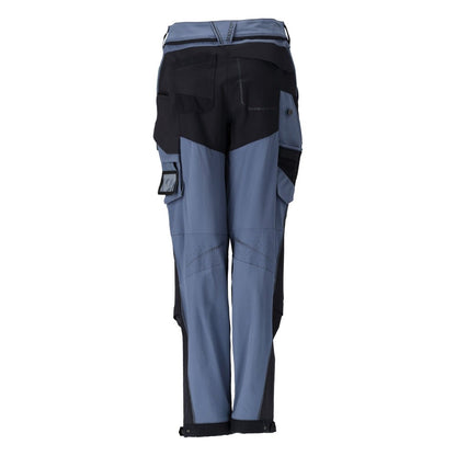 Pantalon avec poches genoux, pantalon pour femme, bleu pierre/bleu noir