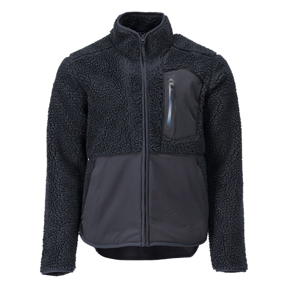Veste en fourrure de fibre avec fermeture éclair Veste en fourrure de fibre