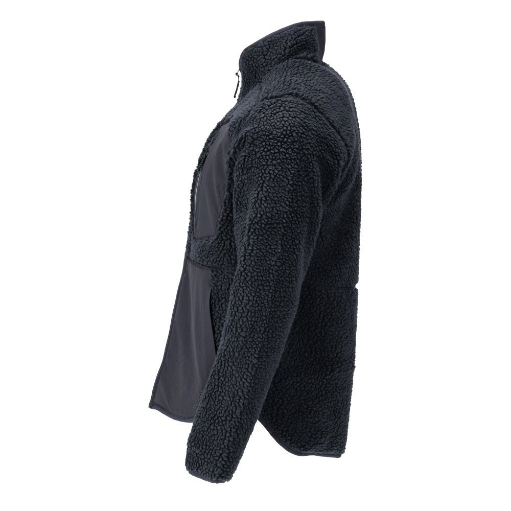 Veste en fourrure de fibre avec fermeture éclair Veste en fourrure de fibre