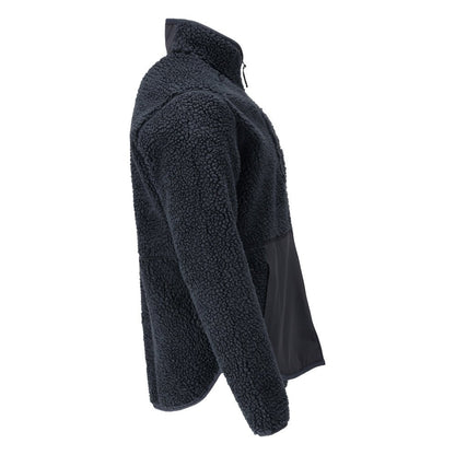 Veste en fourrure de fibre avec fermeture éclair Veste en fourrure de fibre