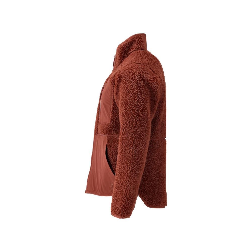 Veste en fourrure de fibre avec fermeture éclair Veste en fourrure de fibre