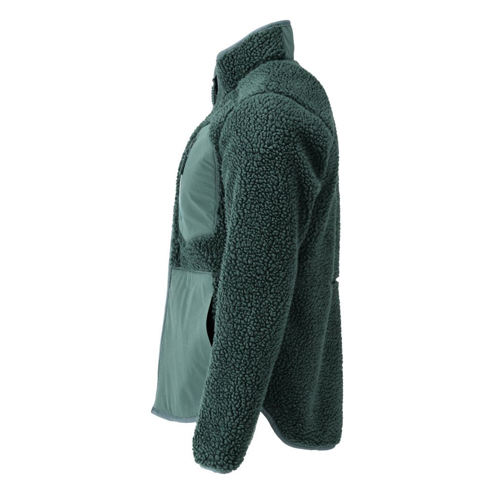 Veste en fourrure de fibre avec fermeture éclair Veste en fourrure de fibre