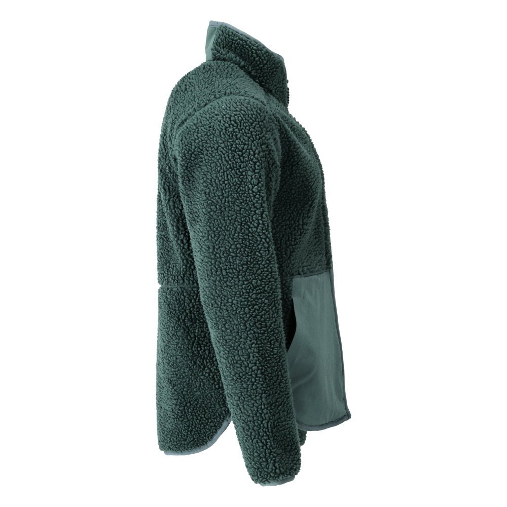 Veste en fourrure de fibre avec fermeture éclair Veste en fourrure de fibre