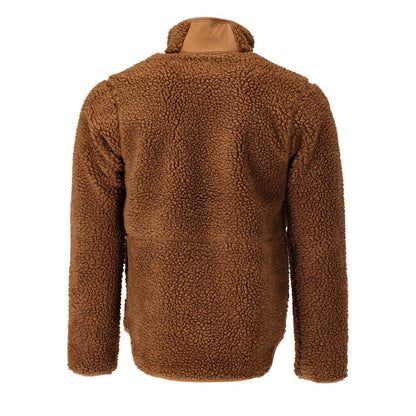 Veste en fourrure de fibre avec fermeture éclair Veste en fourrure de fibre