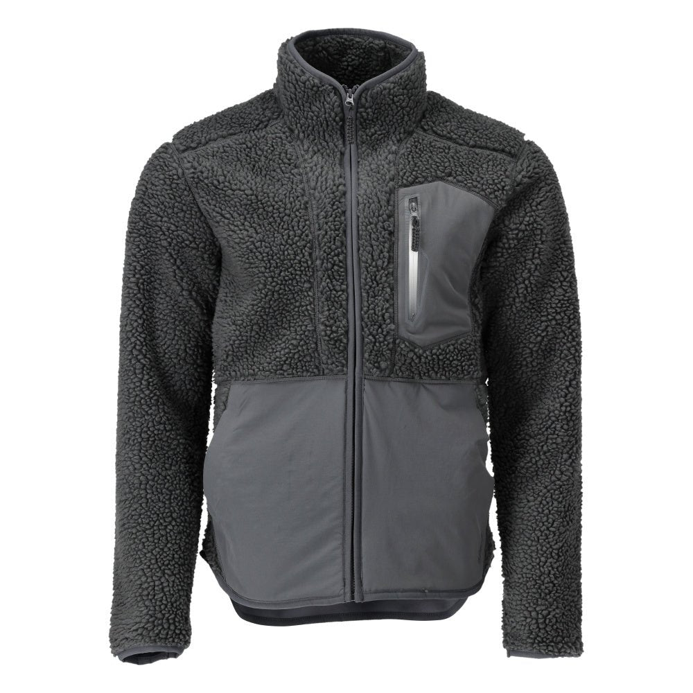 Veste en fourrure de fibre avec fermeture éclair Veste en fourrure de fibre