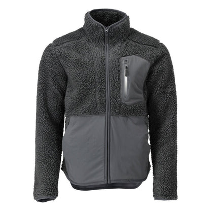 Veste en fourrure de fibre avec fermeture éclair Veste en fourrure de fibre
