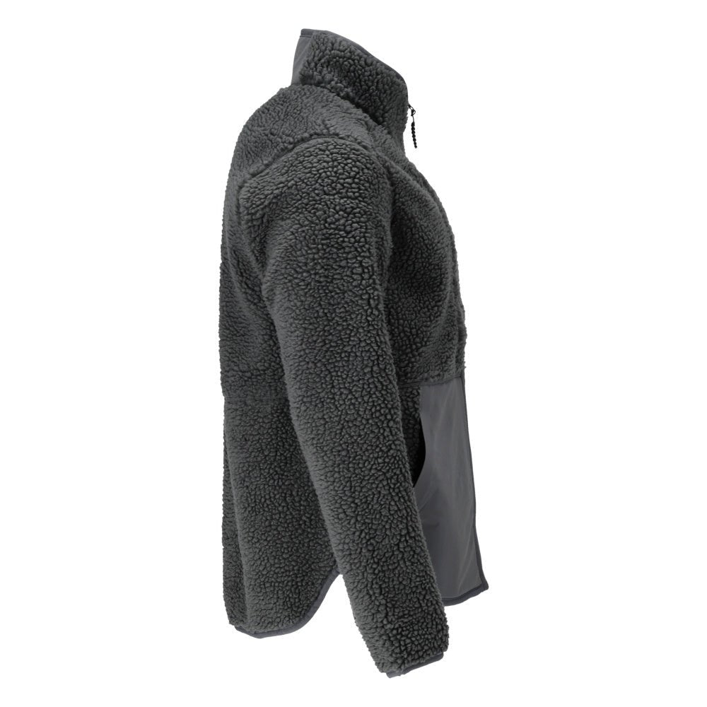 Veste en fourrure de fibre avec fermeture éclair Veste en fourrure de fibre