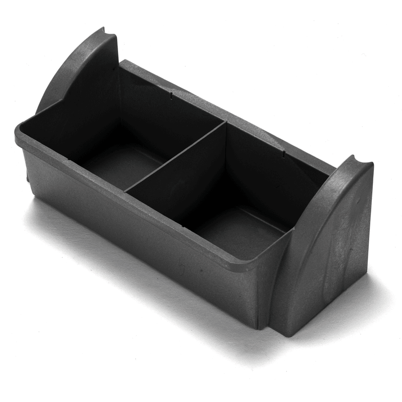 Plateau de rangement Numatic étroit avec compartiments, noir, reflo | Paquet (1 pièce)