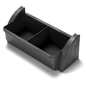 Plateau de rangement Numatic étroit avec compartiments, noir, reflo | Paquet (1 pièce)
