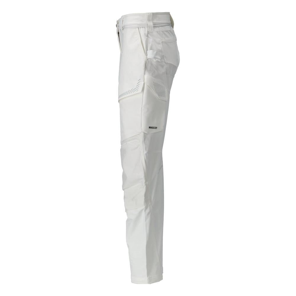 Pantalon avec poches genoux, pantalon femme, blanc