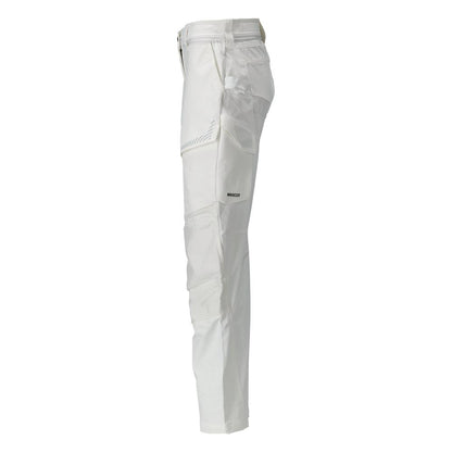 Pantalon avec poches genoux, pantalon femme, blanc