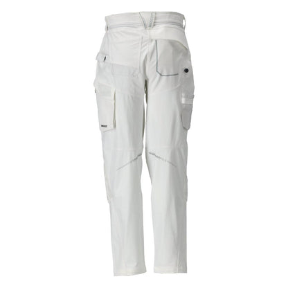 Pantalon avec poches genoux, pantalon femme, blanc