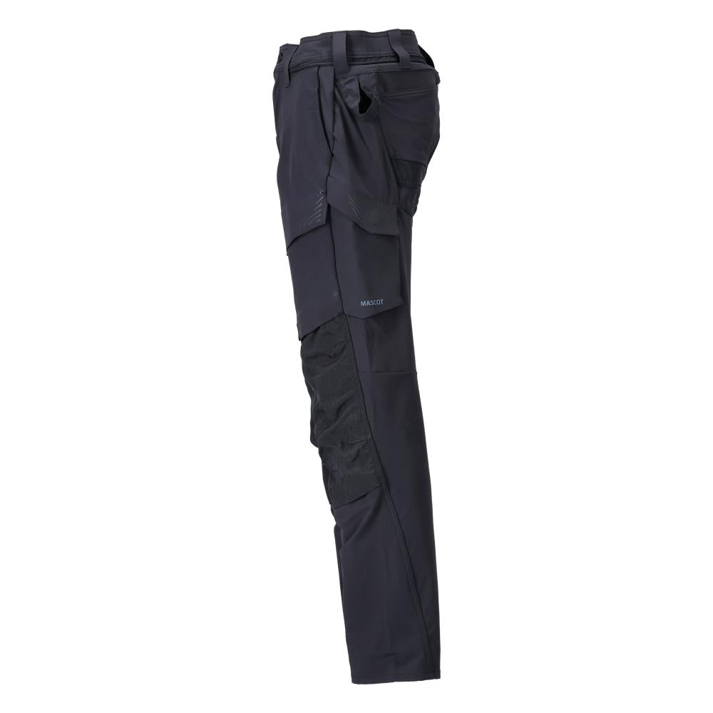 Pantalon avec poches genoux, pantalon ULTIMATE STRETCH, noir-bleu