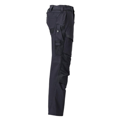 Pantalon avec poches genoux, pantalon ULTIMATE STRETCH, noir-bleu