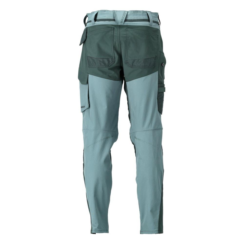 Pantalon avec poches genoux, pantalon ULTIMATE STRETCH, vert forêt clair/vert forêt