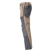 Pantalon avec poches genoux, pantalon ULTIMATE STRETCH, beige sable foncé/gris anthracite