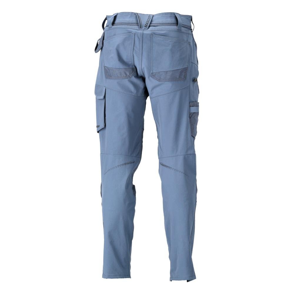 Pantalon avec poches genoux, pantalon ULTIMATE STRETCH, bleu pierre