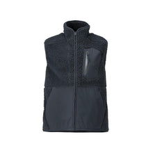 Gilet en fourrure de fibre avec gilet thermique à fermeture éclair