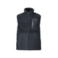 Gilet en fourrure de fibre avec gilet thermique à fermeture éclair