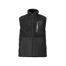 Gilet en fourrure de fibre avec gilet thermique à fermeture éclair